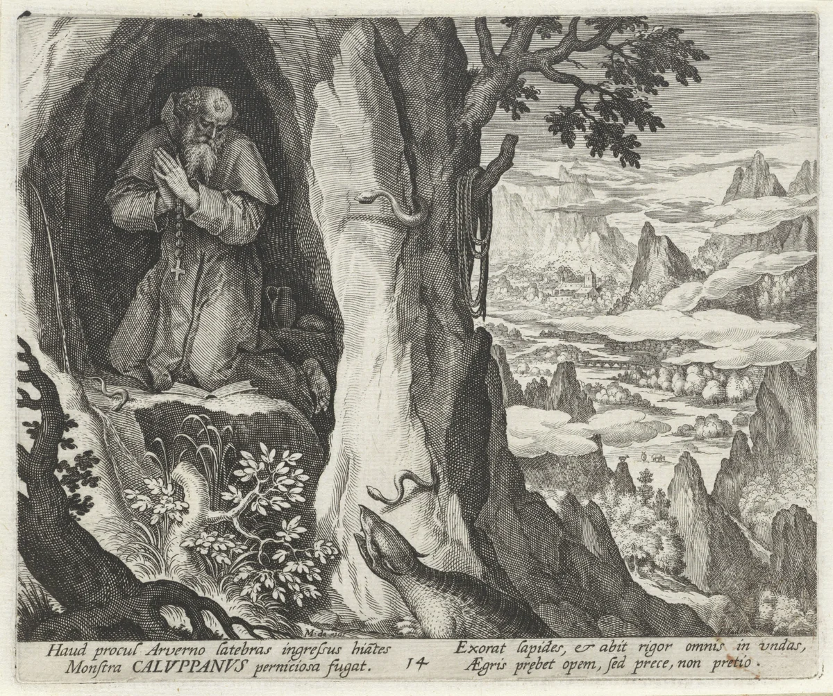 Caluppanus de kluizenaar by Unknown, print, 1594