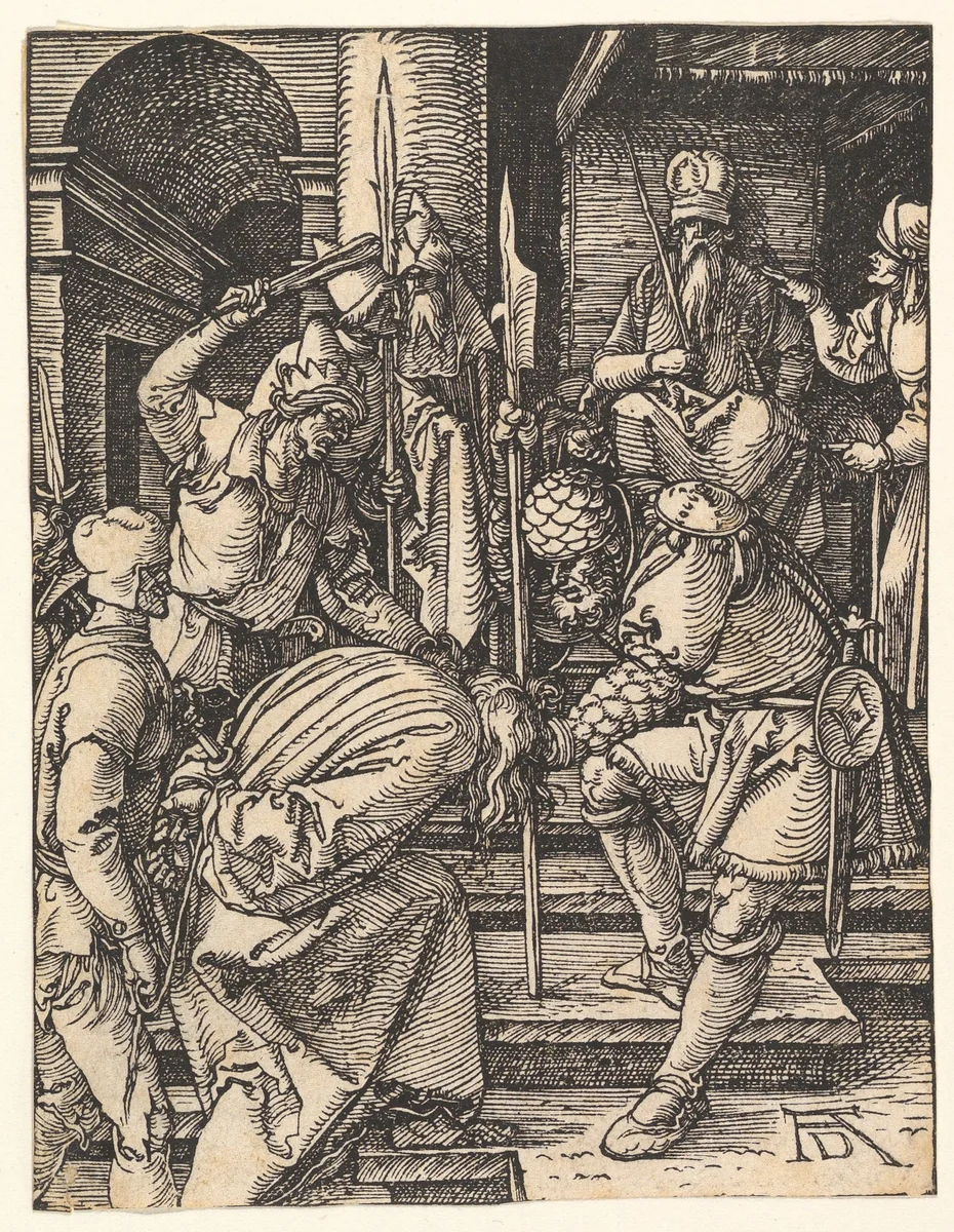 Christ Before Annas, from "The Small Passion" by Albrecht Dürer, print, 1508-1509