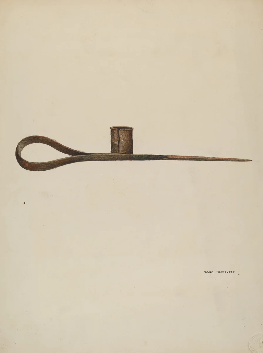 Candle Holder by Dana Bartlett, index of american design, 1939