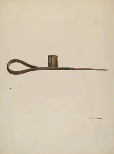 Candle Holder by Dana Bartlett, index of american design, 1939