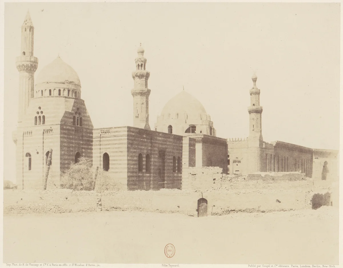 Le Kaire, Mosquées d'Iscander-Pacha et du Sultan Haçan by Félix Teynard, photograph, 1851-1852