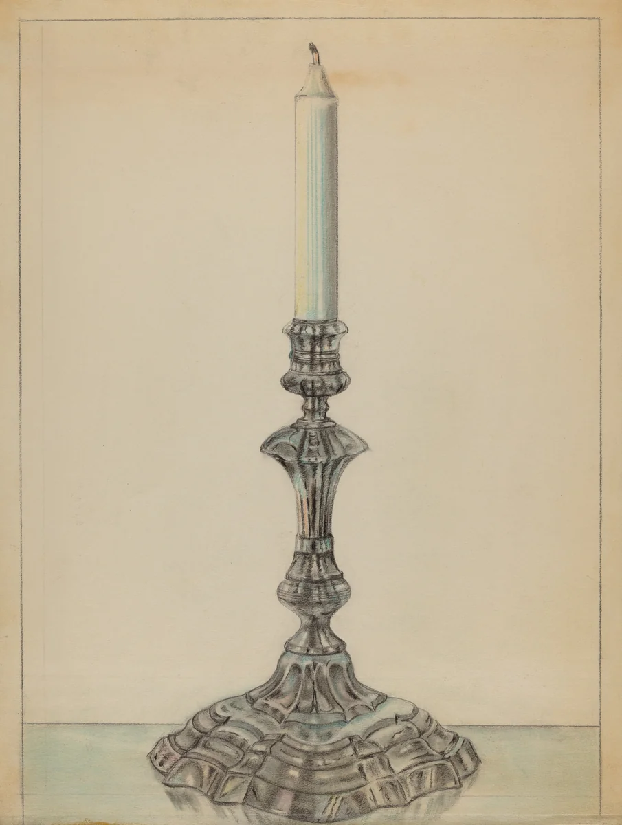 Candlesticks by Leo Drozdoff, index of american design, 1937
