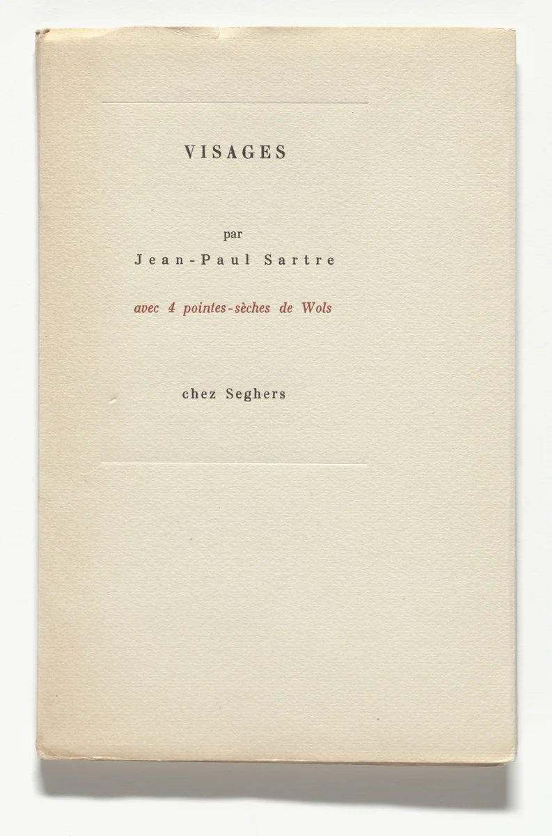 Visages by Wols, illustrated book, 1948