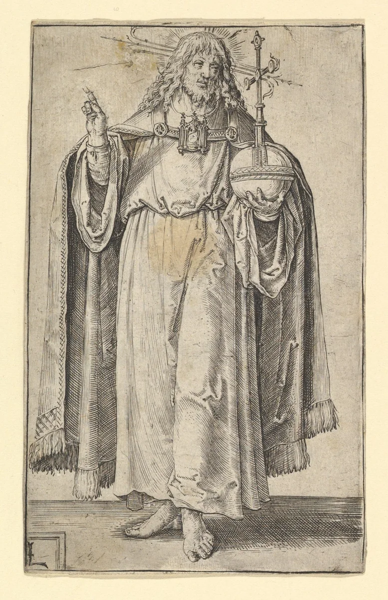 Christ by Lucas van Leyden, print, 1505-1515