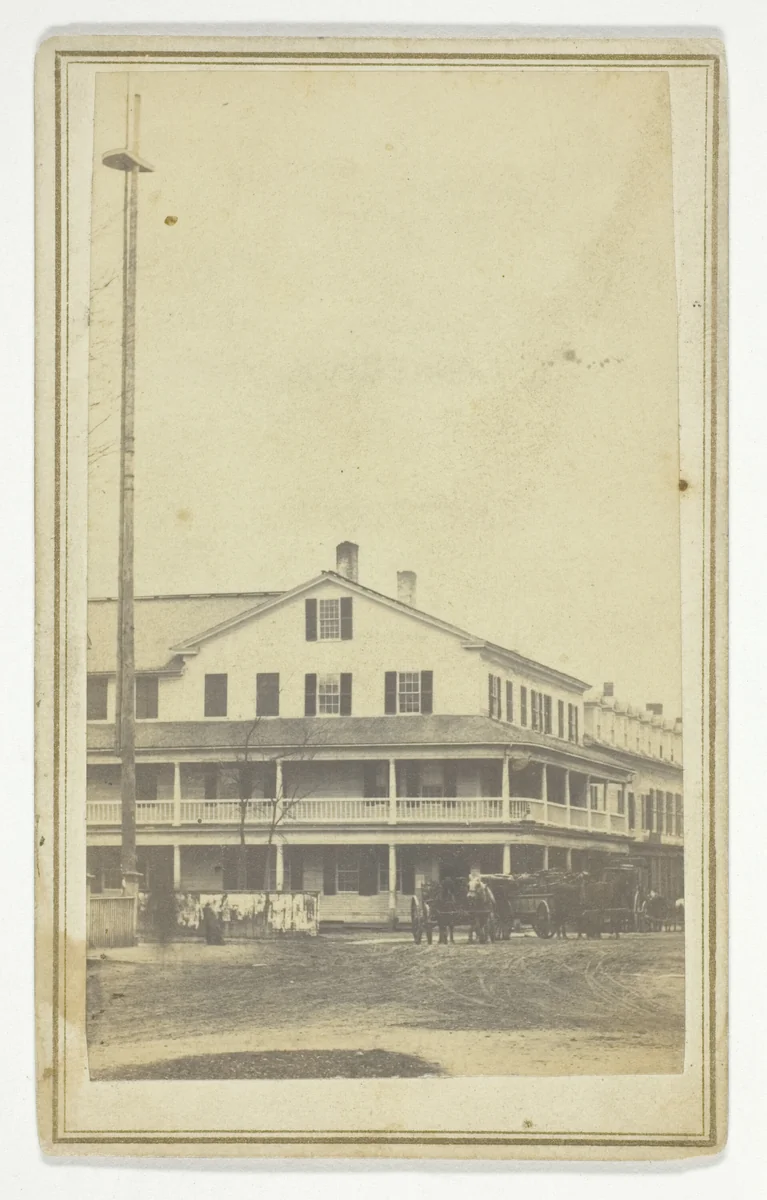 Cushing's Photographic Rooms, Woodstock, Vt. by W. A. King, photograph, 1840-1900