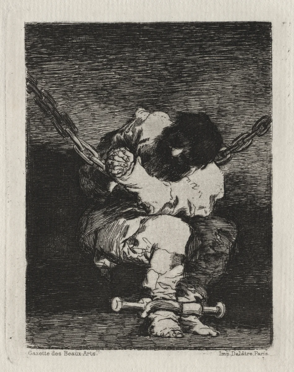The Little Prisoner by Francisco de Goya, print, 1810-1820