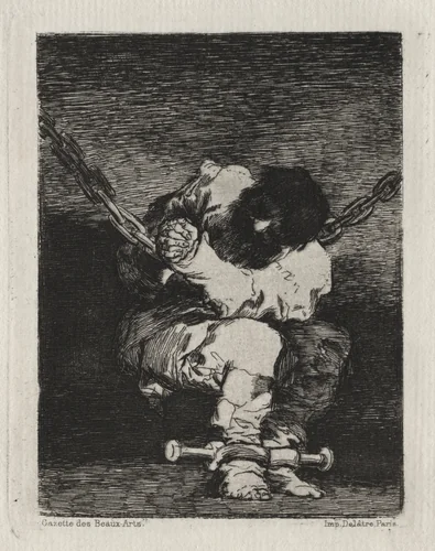 The Little Prisoner by Francisco de Goya, print, 1810-1820