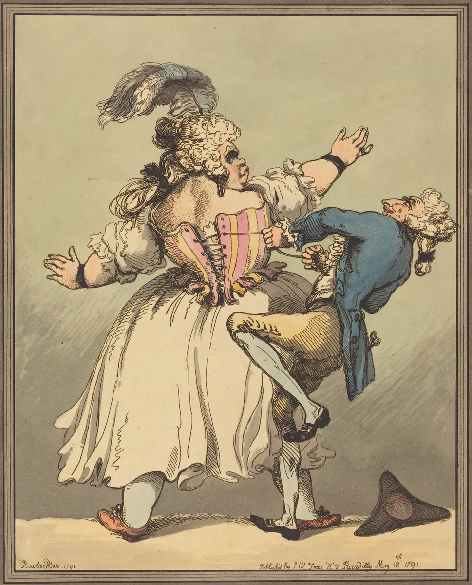 A Little Tighter by Thomas Rowlandson, print, 1791