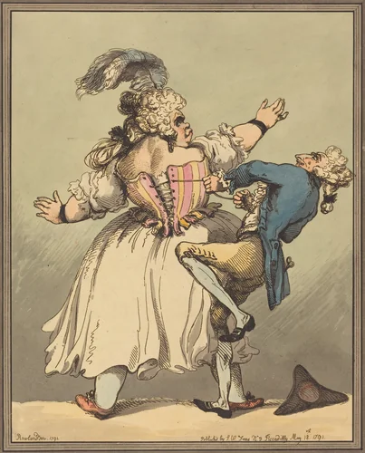 A Little Tighter by Thomas Rowlandson, print, 1791