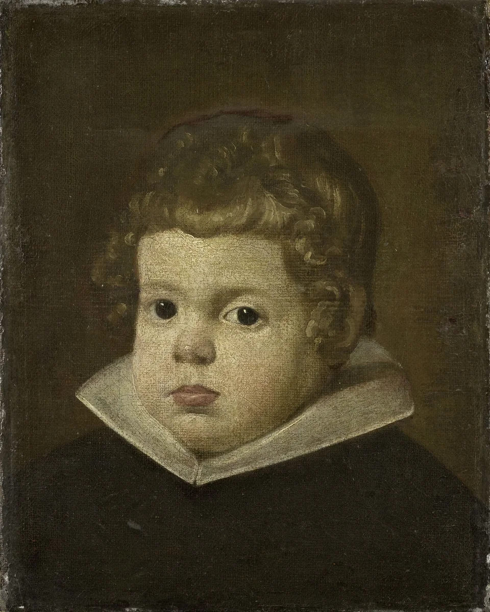 Portrait of a Boy about three years old, possibly Prince Balthasar Carlos, Son of the Spanish King Philip IV by anonymous, painting, 1632-1650