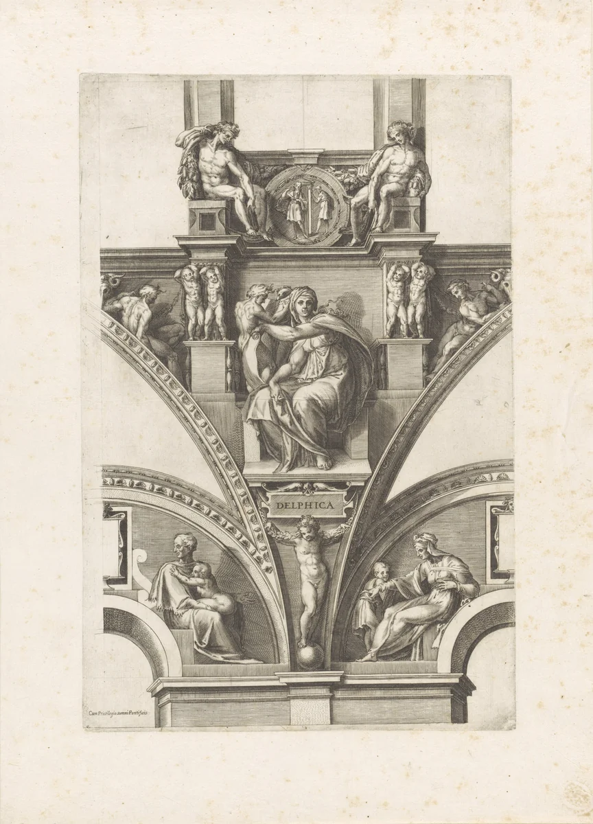 Sibille van Delphi by Cherubino Alberti, print, 1628