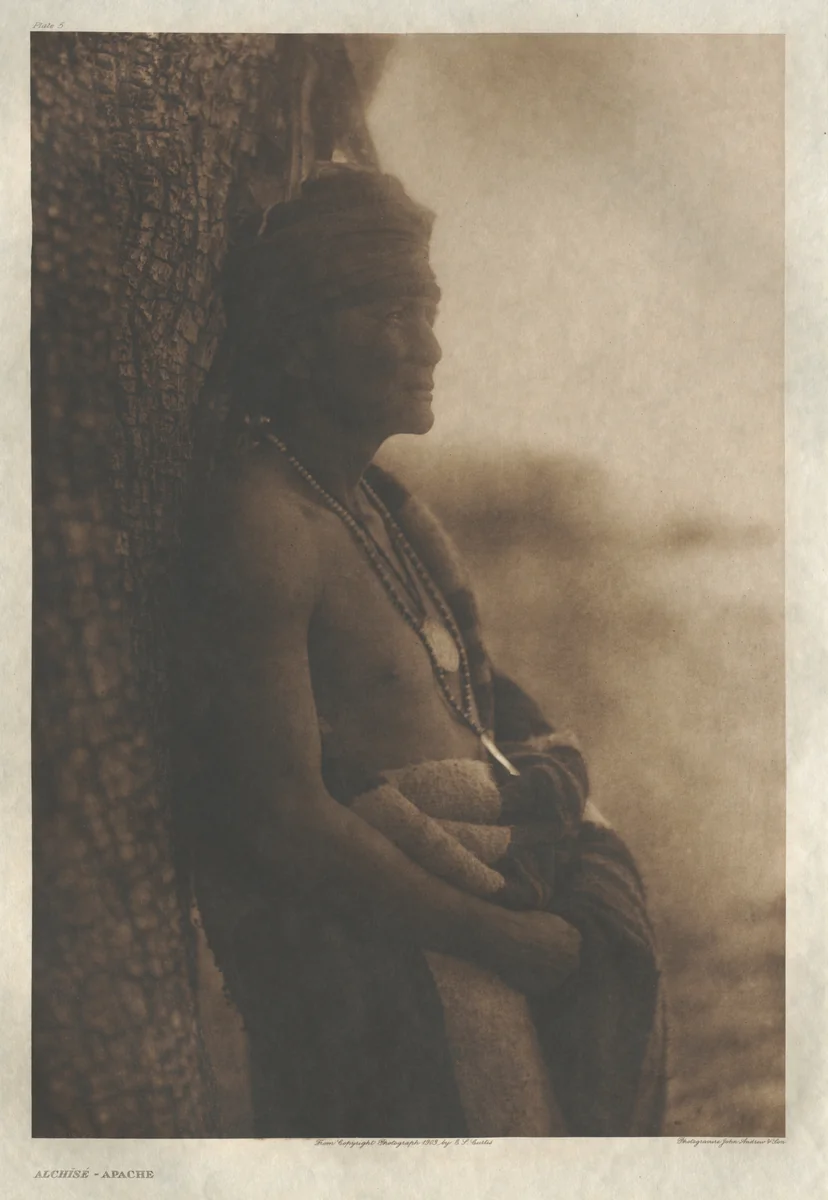 Portfolio I, Plate 5: Alchisé-Apache by Edward Curtis, other, 1903