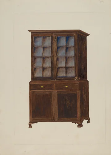 China Cupboard by George Fairbanks, index of american design, 1935-1942
