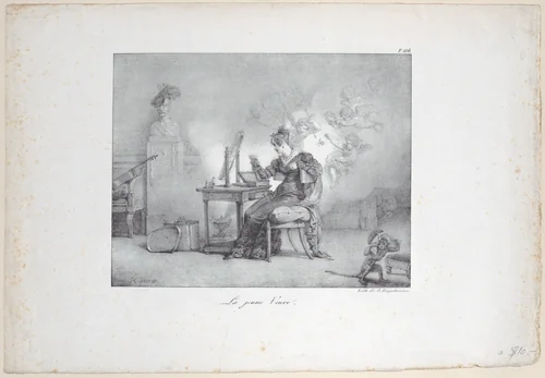 The Young Widow by Horace Vernet, print, 1813-1826