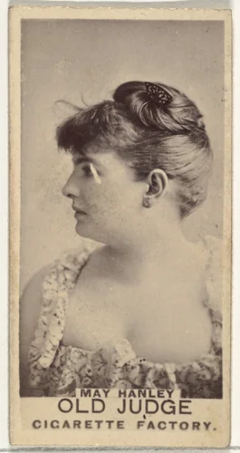 May Hanley, from the Actors and Actresses series (N171) for Old Judge Cigarettes by Goodwin & Company, photograph, 1886-1890