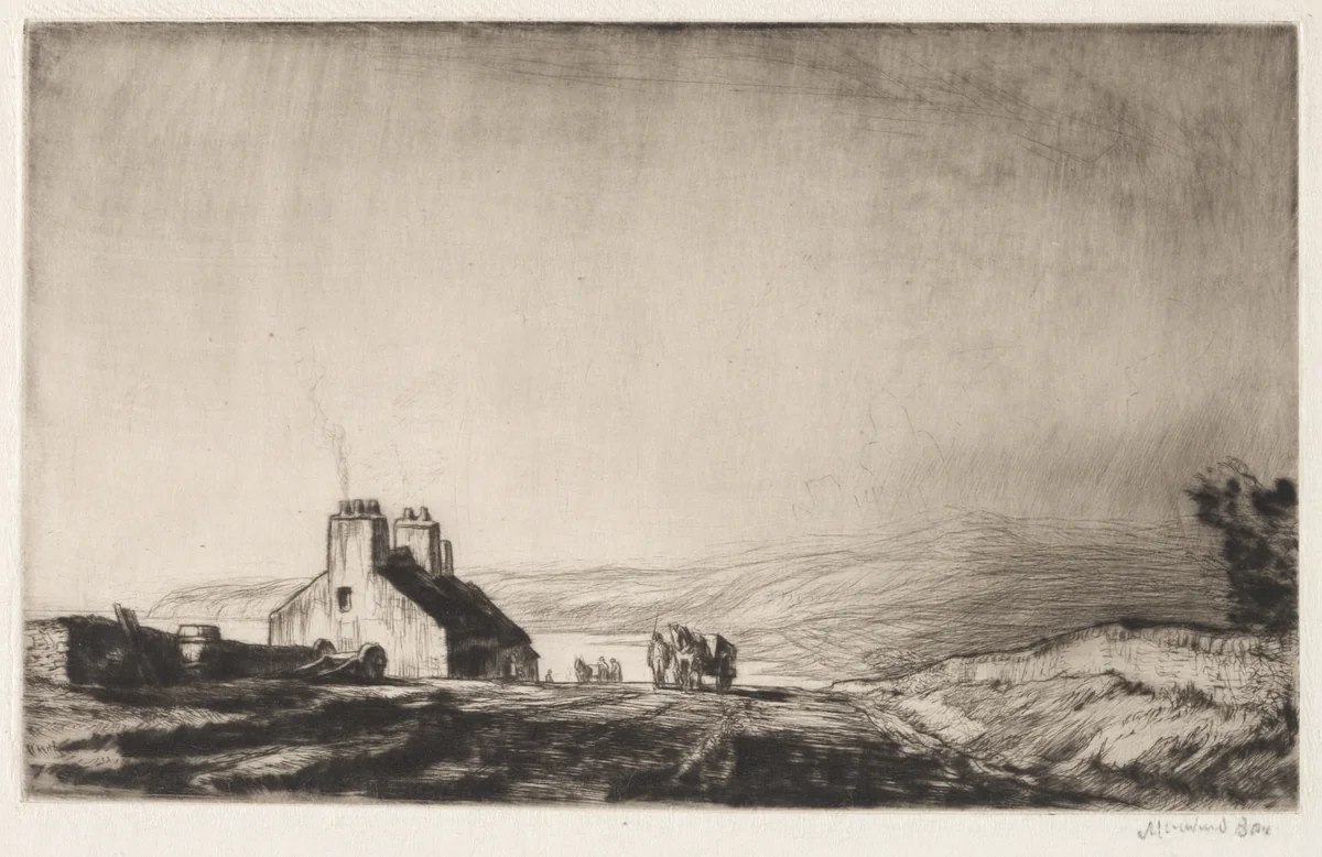 The Ballantrae Road, Ayrshire, Scotland by Muirhead Bone, print