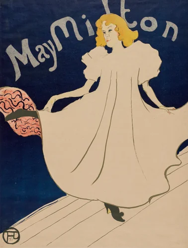 May Milton by Henri de Toulouse-Lautrec, print, 1895