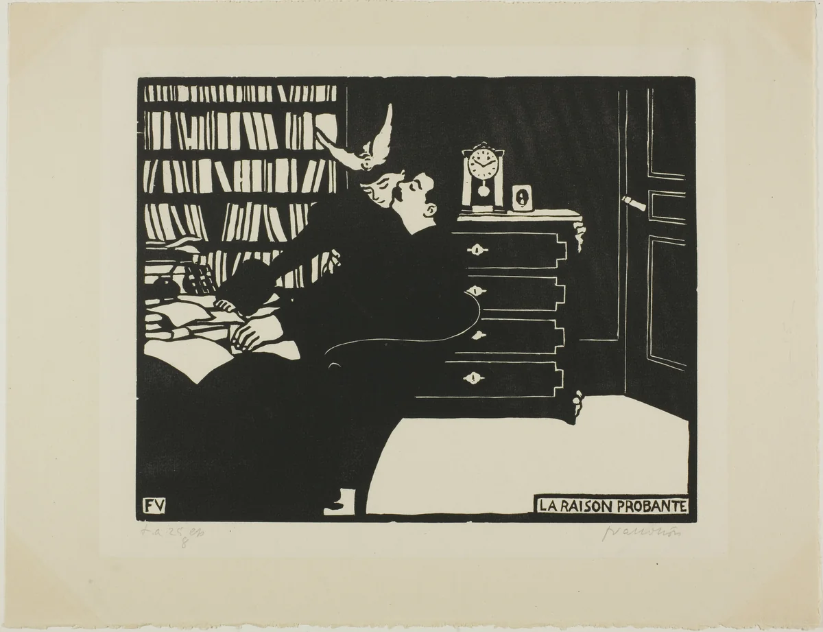 The Cogent Reason, plate four from Intimacies by Félix Edouard Vallotton, print, 1898