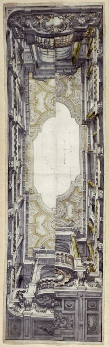 Presentation Drawing for the Ceiling Fresco of the Ognissanti by Giuseppe Benucci, drawing, 1769