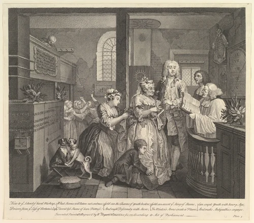 A Rake's Progress, Plate 5 by William Hogarth, print, 1735