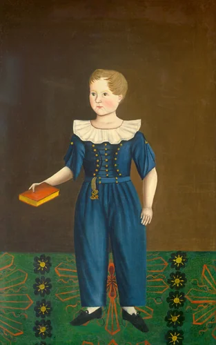 Boy in Blue by American 19th Century, painting, 1820-1830