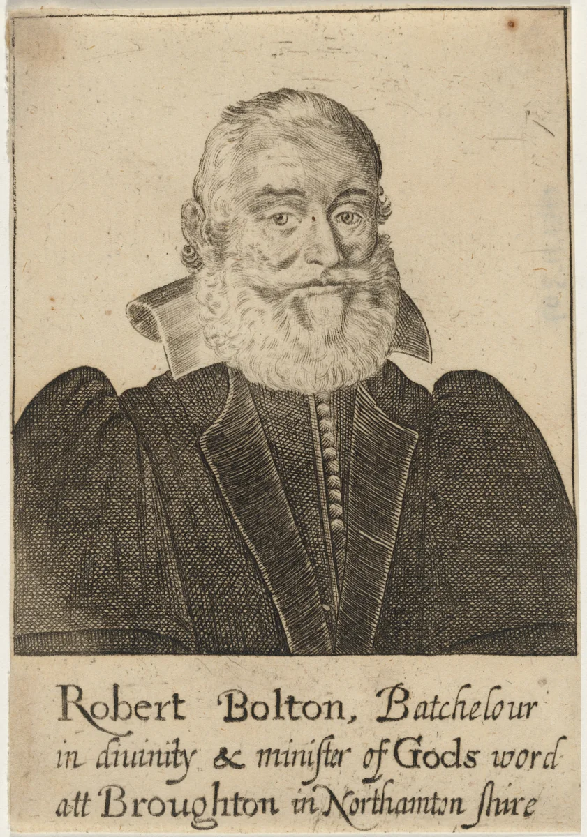 Robert Bolton by John Payne, print, 1607-1647