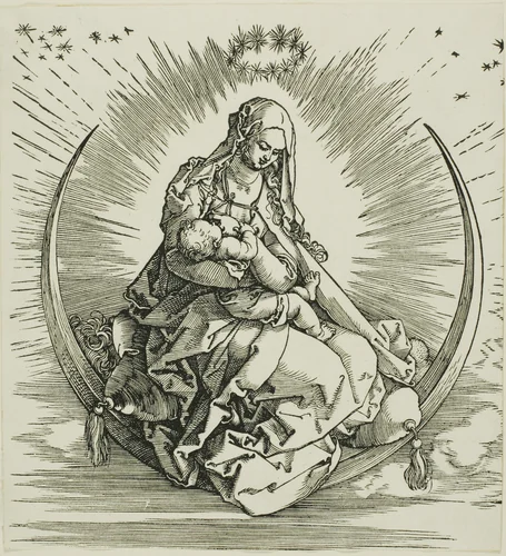The Virgin on the Crescent, from The Life of the Virgin by Albrecht Dürer, print, 1511