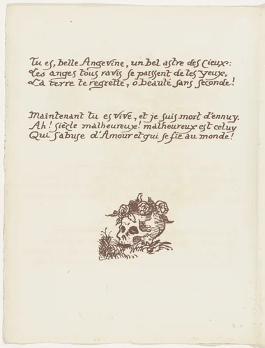 Tailpiece (folio 100 verso) from Les Amours (The Loves) by Émile Bernard, illustrated book, 1915