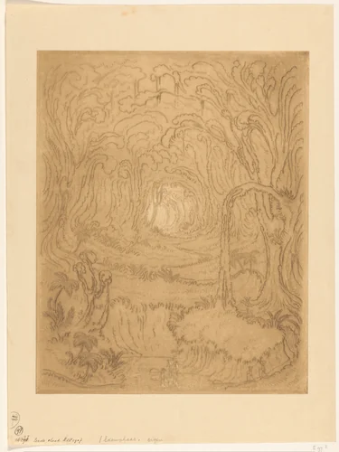 Oerwoud op Java by Wijnand Otto Jan Nieuwenkamp, print, 1907