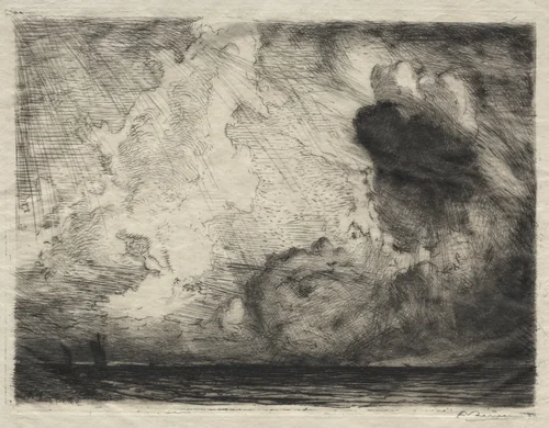 Seascape by Auguste Louis Lepère, print, 1911