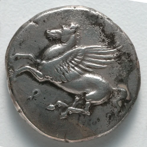Stater: Pegasos (obverse) by Unknown, metalwork, -355--333