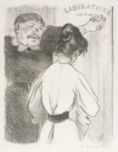 Laboratoire by Hermann Paul, print, 1895-1905