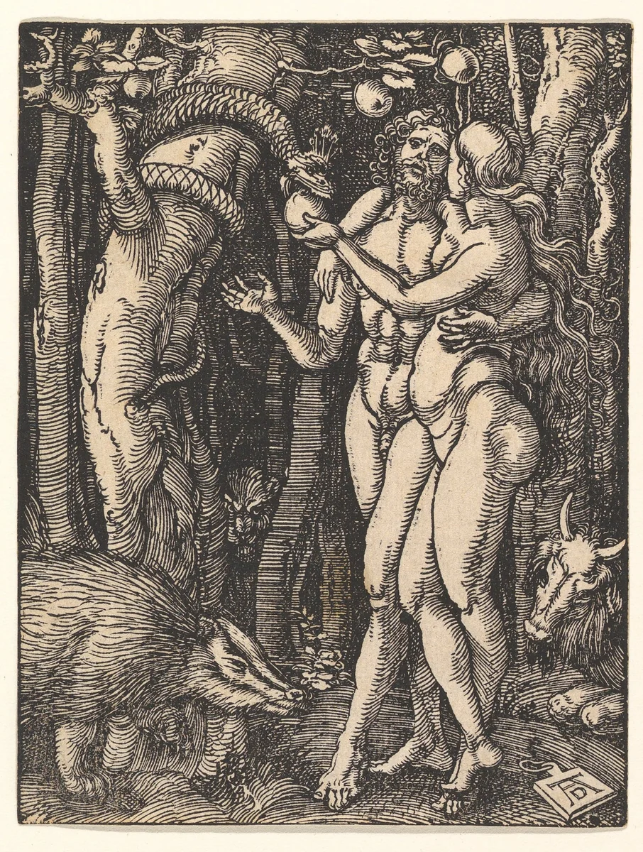The Fall of Man, from "The Small Passion" by Albrecht Dürer, print, 1510