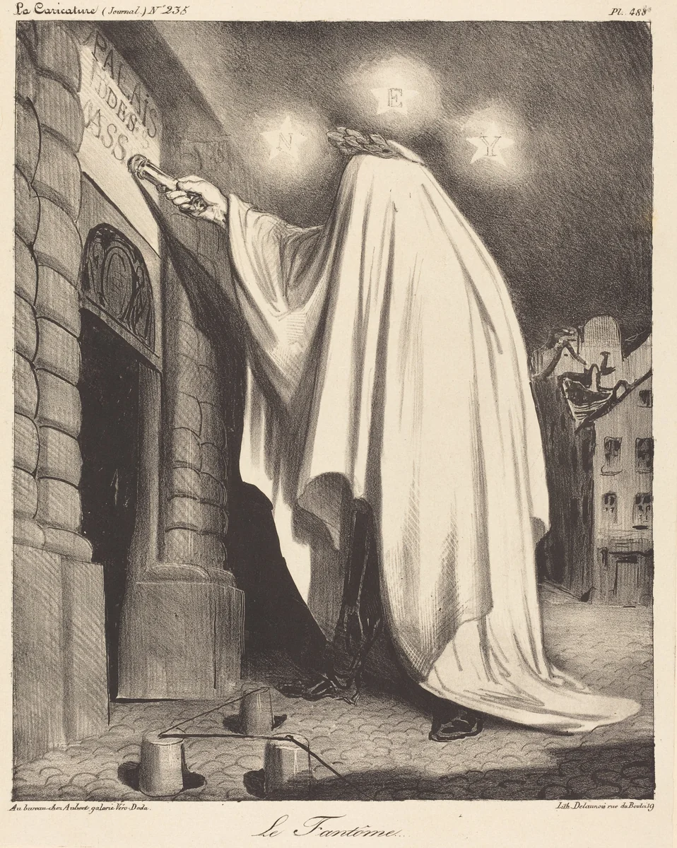 Le Fantome by Honoré Daumier, print, 1835