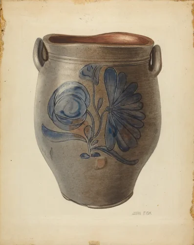 Crock by John Fisk, index of american design, 1953