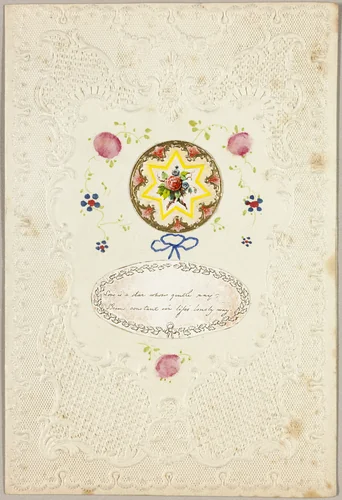 Love is a Star (Valentine) by Unknown Artist, other, 1835-1845