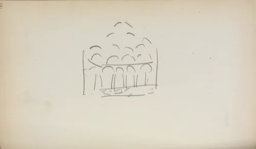 Italian Sketchbook: San Marco (page 186) by Maurice Prendergast, book, 1898-1899