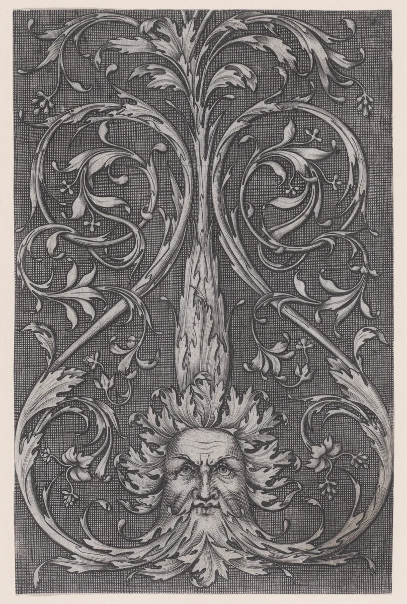 Ornamental Panel by anonymous, print, 1514-1600
