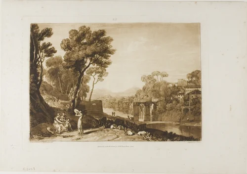 The Woman and Tambourine, plate 3 from Liber Studiorum by Joseph Mallord William Turner, print, 1807