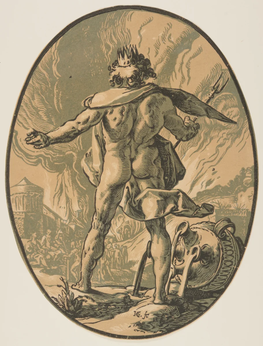 Pluto, from The Deities by Hendrick Goltzius, print, 1588-1590