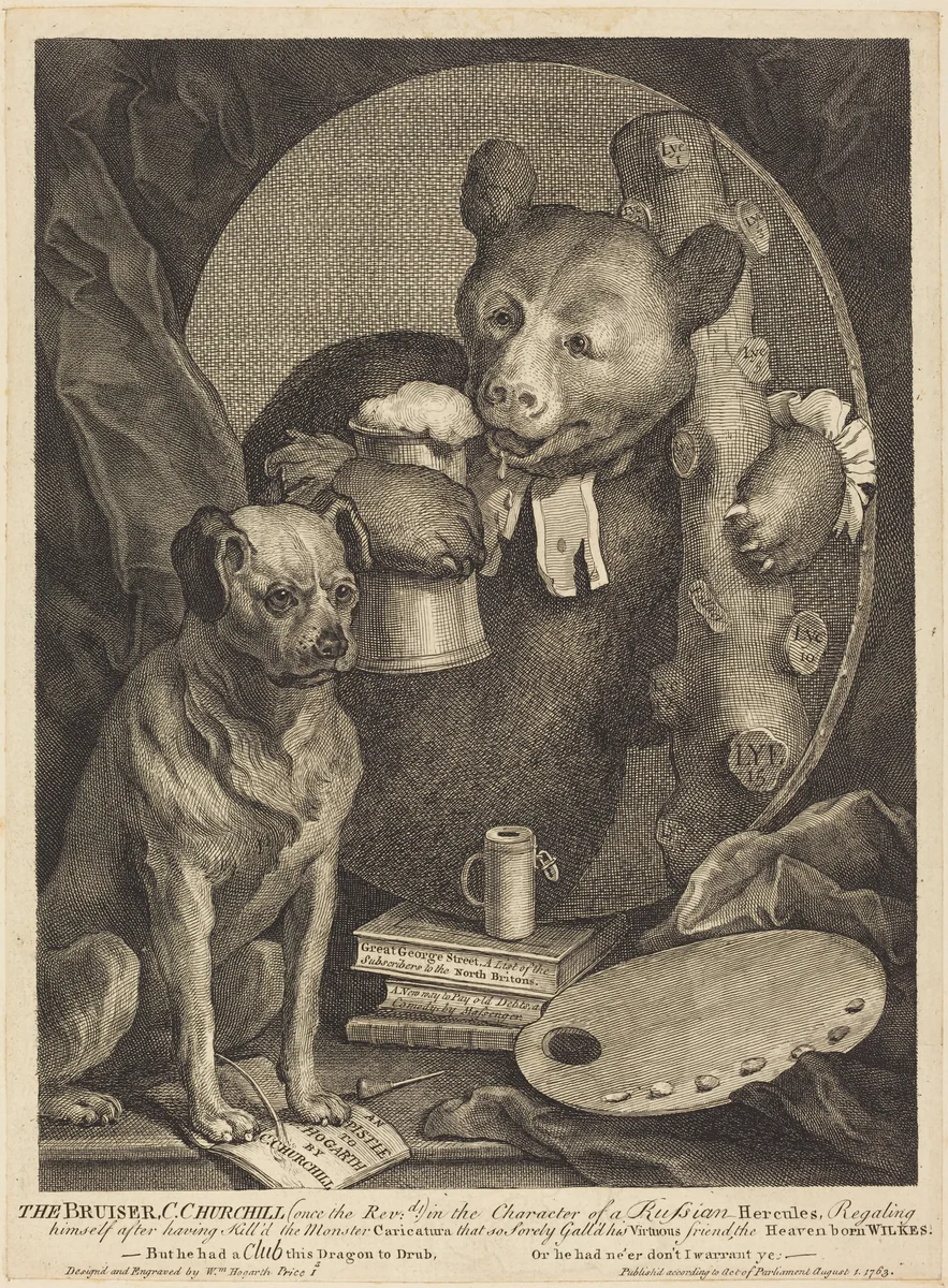 The Bruiser by William Hogarth, print, 1763