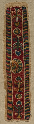 Fragment with an Ornamental Band by Unknown, textile, 750-850