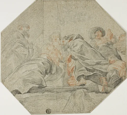 Adoration of the Magi by Peter Paul Rubens, drawing, 1597-1640