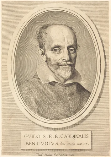Guido Bentivoglio by Claude Mellan, print, 1598-1688