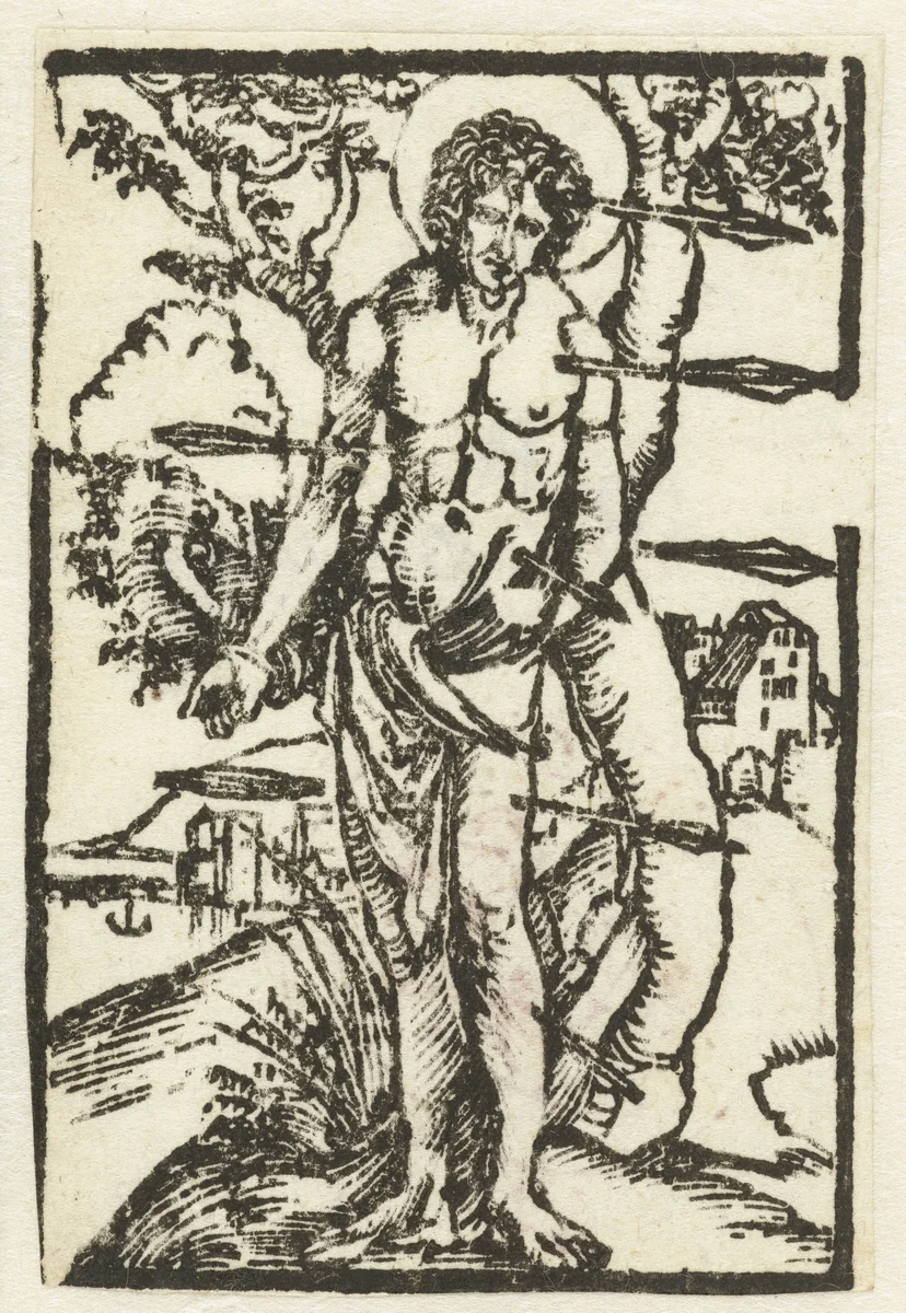 Heilige Sebastiaan by Unknown, print, 1503