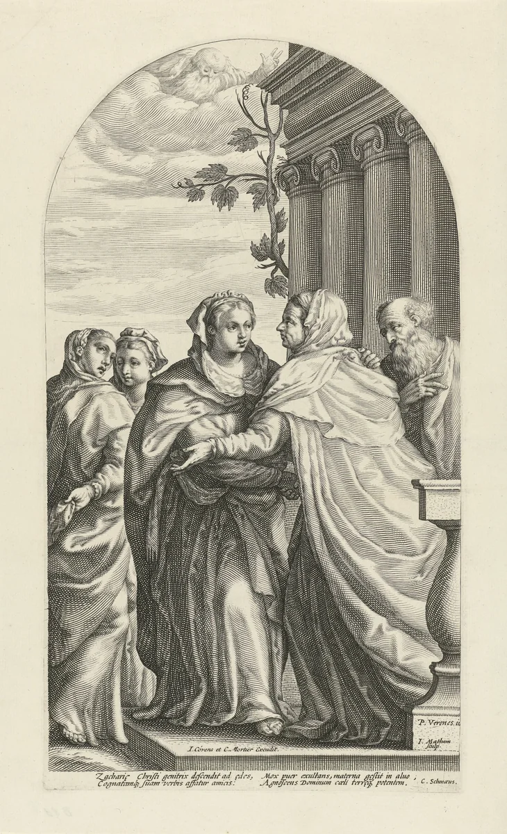 Visitatie by Unknown, print, 1592-1596