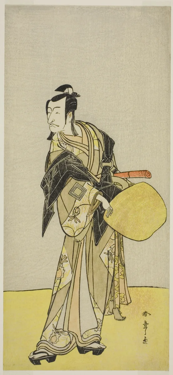 The Actor Ichikawa Danjuro V as Kakogawa Honzo, from the play "Kanadehon Chushin Nagori no Kura," performed at the Nakamura Theater in the ninth month, 1780 by Katsukawa Shunsho (勝川 春章), print, 1775-1785