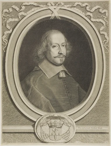 Cardinal Mazarin by Robert Nanteuil, print, 1649-1659