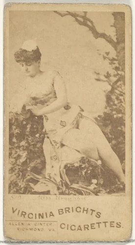 Card 510, Miss Urquhart, from the Actors and Actresses series (N45, Type 1) for Virginia Brights Cigarettes by Allen & Ginter, photograph, 1885-1891