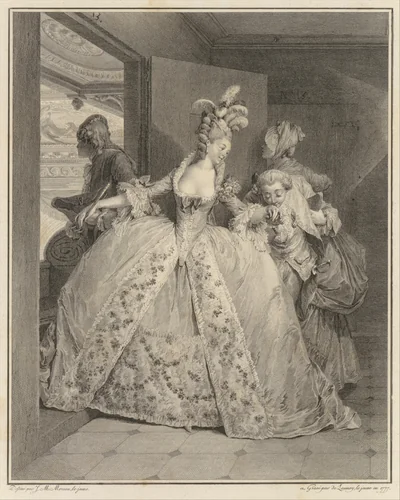 Les Adieux, from Le Monument du Costume by Restif de La Bretonne, print, 1777